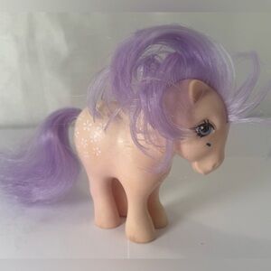 Vintage 1980s G1 My Little Pony Loose Toy Doll Hasbro Blossom GUC Purple White
